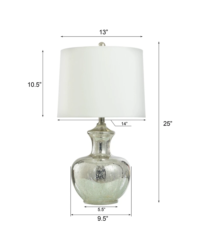 StyleCraft Mercury Glass Table Lamp