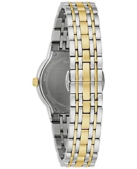 Bulova Women's Modern Diamond Accent Two-Tone Stainless Steel Bracelet Watch 30mm