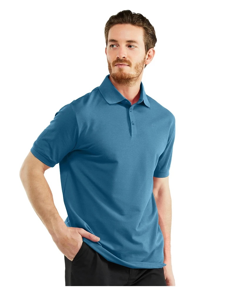 Men's Classic-Fit Cotton-Blend Pique Polo Shirt