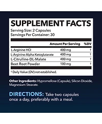 L-Arginine Capsules for Men's Stamina, Endurance & Performance, Havasu Nutrition, 60ct