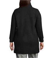 Lands' End Plus Boucle Fleece Coat