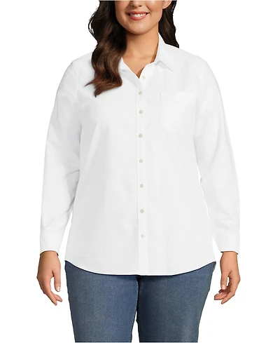 Lands' End Plus Oxford Shirt