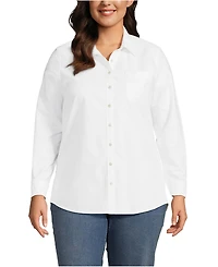 Lands' End Women's Plus Oxford Shirt