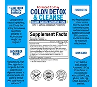 BioSchwartz Colon Cleanser & Detox for Weight Loss - 15 Day Fast-Acting Cleanse, Probiotic Fiber, Noni