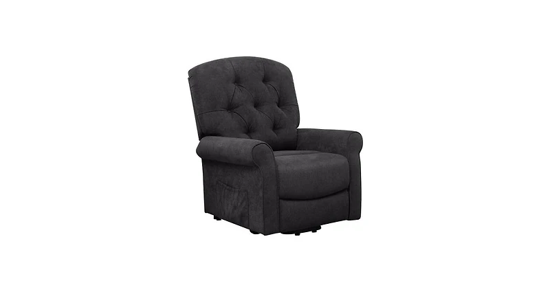 Recliner Chair Sofa for Elderly with Side Pocket and Remote Control-Black