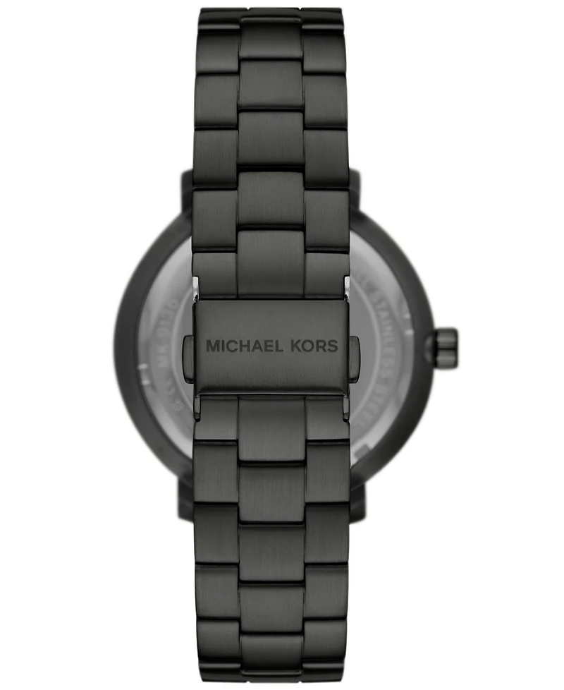 Michael Kors Men's Blake Three-Hand Date Black Stainless Steel Watch 42mm