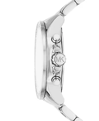 Michael Kors Women's Wren Chronograph Silver-Tone Stainless Steel Watch 42mm
