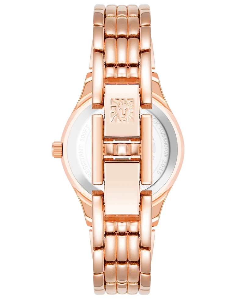 Anne Klein Women's Quartz Rose Gold-Tone Alloy Watch, 26mm
