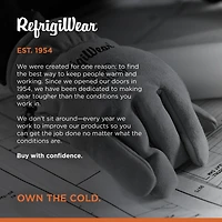 RefrigiWear Men's Leather Insulated Glove - Premium Work Gloves, Durable, Warm Thinsulate Lining