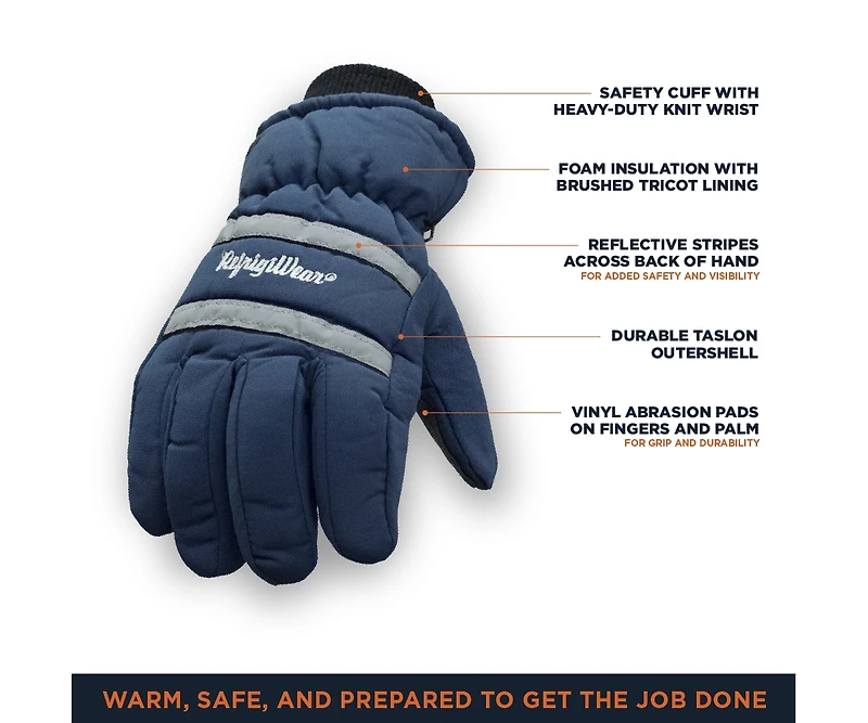 RefrigiWear Men's Chillbreaker Insulated Reflective Safety Winter Work Glove