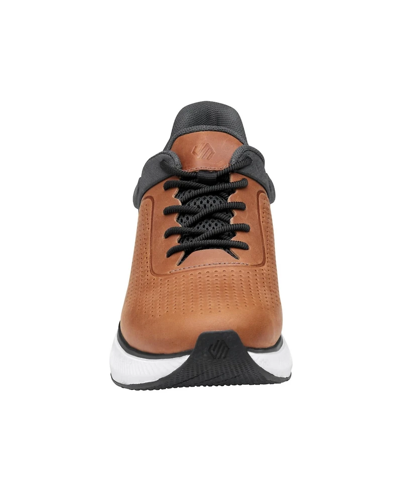 Johnston & Murphy Men's Miles U-Throat Leather Lace-Up Sneakers