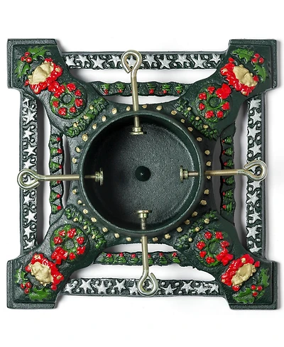 Ventray Christmas Tree Stand, Classic Square Xmas Tree, Pine Tree Base - Stars