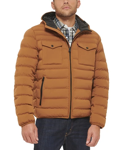 Levi's Men's Stretch Hooded Two-Pocket Quilted Jacket