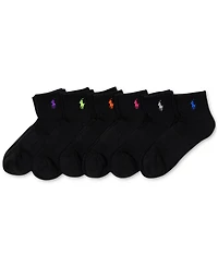 Polo Ralph Lauren Women's 6-Pk. Cushion Quarter Socks