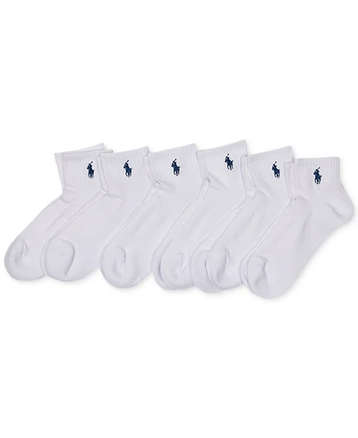 Polo Ralph Lauren Women's 6-Pk. Cushion Quarter Socks