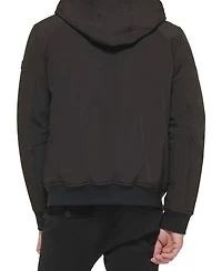 Tommy Hilfiger Men's Softshell Performance Hooded Fleece-Lined Bomber Jacket