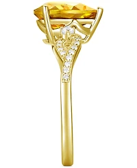 Amethyst (1-3/4 ct. t.w.) & Lab-Grown White Sapphire (1/6 Twist Ring 14k Gold-Plated Sterling Silver (Also Additional Gemstones)