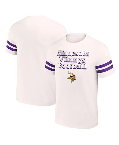 Men's Nfl x Darius Rucker Collection by Fanatics Cream Minnesota Vikings Vintage-Like T-shirt