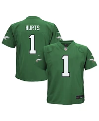 Preschool Boys and Girls Nike Jalen Hurts Kelly Green Philadelphia Eagles Alternate Game Jersey