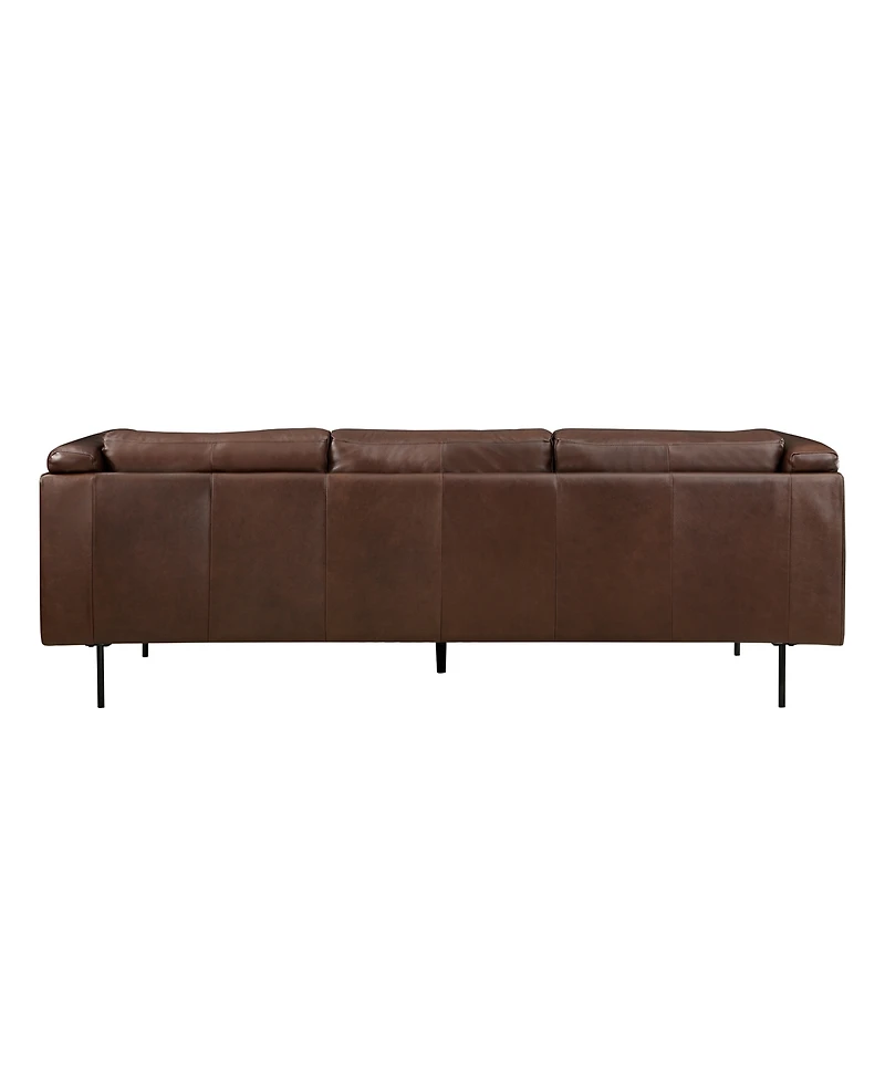 White Label Solaris 88" Leather Sofa
