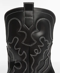 Mango Women's Cowboy Leather Ankle Boots
