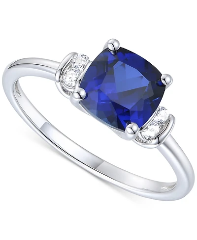 Amethyst (1-1/3 ct. t.w.) & Lab-Grown White Sapphire (1/10 ct. t.w.) in 14k Gold-Plated Sterling Silver (Also in Additional Gemstones)