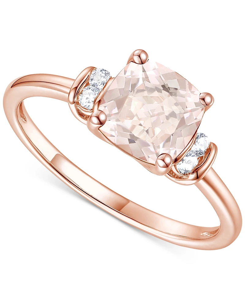 Amethyst (1-1/3 ct. t.w.) & Lab-Grown White Sapphire (1/10 14k Gold-Plated Sterling Silver (Also Additional Gemstones)