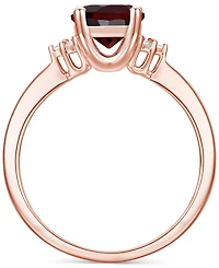 Amethyst (1-1/6 ct. t.w.) & Lab-Grown White Sapphire (1/20 Ring 14k Gold-Plated Sterling Silver (Also Additional Gemstones)