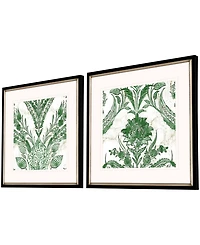 Kelly Ikat Ii Framed Art, Set of 2