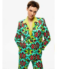 Nocturne Women's Double-Breasted Print Jacket