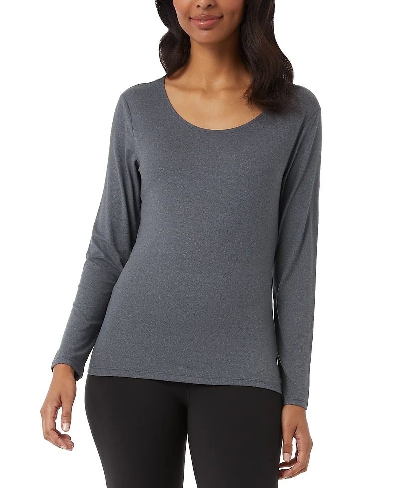 32 Degrees Women's Scoop-Neck Long-Sleeve Top