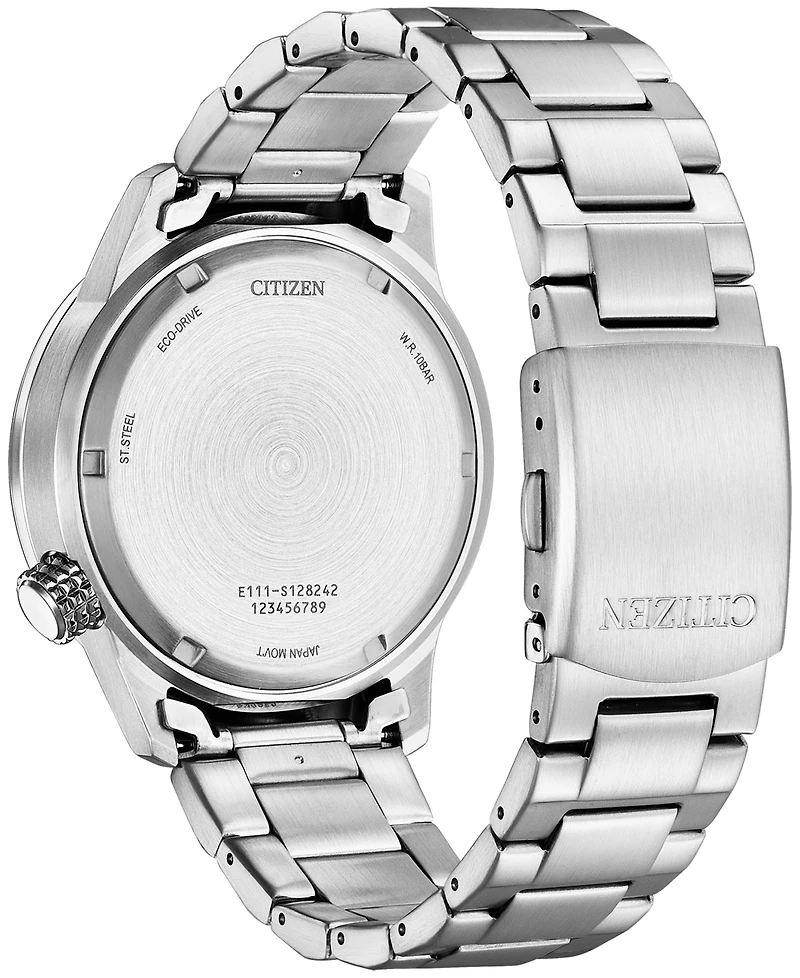 Citizen Eco-Drive Men's Weekender Stainless Steel Bracelet Watch 43mm