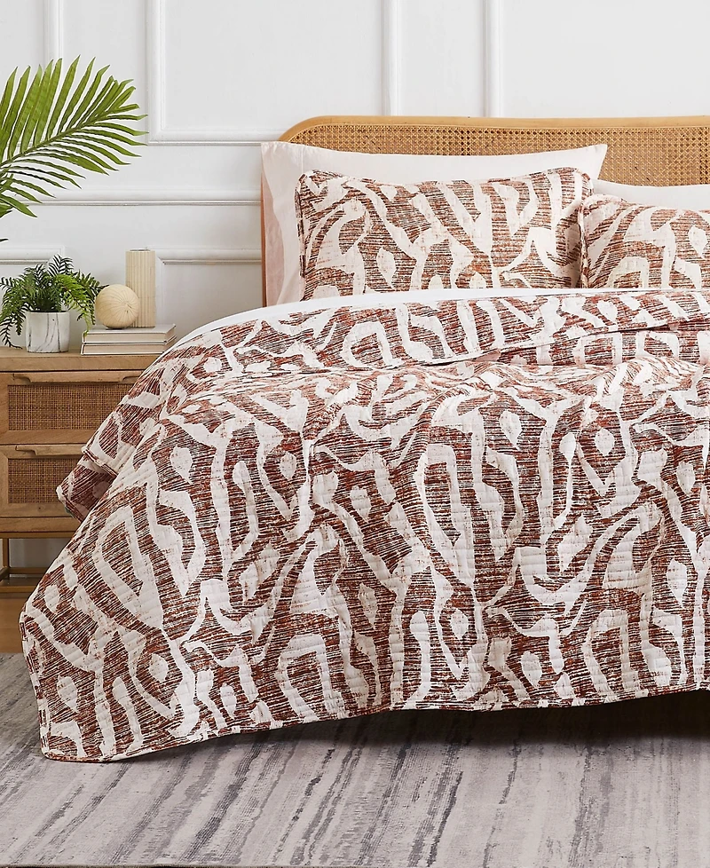 Southshore Fine Linens Khari Oversized 3 Piece Quilt Set, King/California King