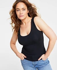 On 34th Women's Scoop-Neck Sleeveless Longline Tank Top, Created for Macy's