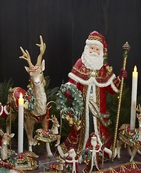 Fitz and Floyd Noel Holiday Grand Santa Figurine, 19.25-in