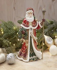 Fitz and Floyd Noel Holiday Musical Santa Figurine, 11-inch
