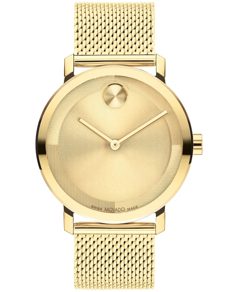 Movado Men's Bold Evolution 2.0 Swiss Quartz Ionic Plated Light Gold-Tone 2 Steel Watch 40mm