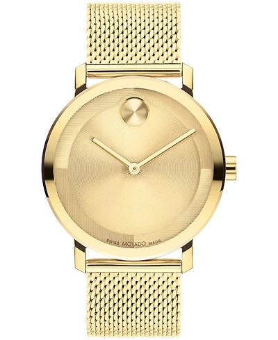 Movado Men's Bold Evolution 2.0 Swiss Quartz Ionic Plated Light Gold-Tone 2 Steel Watch 40mm