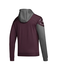 Men's adidas Maroon Texas A&M Aggies Block Stadium Pullover Hoodie