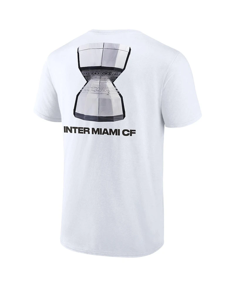 Men's Fanatics White Inter Miami Cf 2023 Leagues Cup Champions Locker Room T-shirt