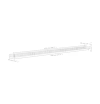 Gabion Raised Bed Galvanized Steel 177.2"x11.8"x3.9"