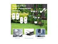 3-tier Metal Plant Stand Shelf Display Rack for Plants Shoes Flower Pot