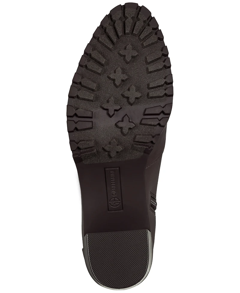 Giani Bernini Women's Keegann Memory Foam Lace Up Lug Sole Booties, Created for Macy's