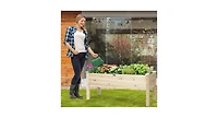 Raised Garden Bed Elevated Planter Box Wood for Vegetable Flower Herb