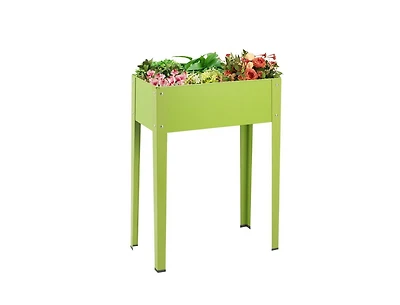 24.5 x 12.5 Inch Outdoor Elevated Garden Plant Flower Bed