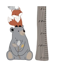 Lambs & Ivy Woodland Forest Tree with Animals Kids Growth Chart Wall Decals