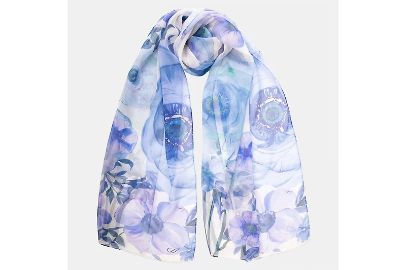Campo de' Fiori - Long Sheer Silk Scarf for Women