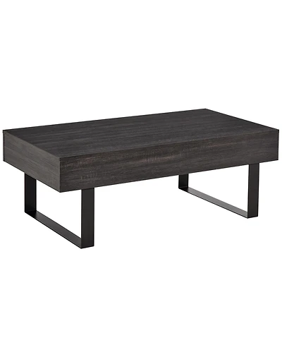 Homcom Industrial Table w/Storage Drawer & Solid Metal Frame, Dark