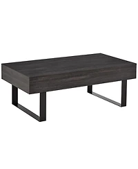 Homcom Industrial Table w/Storage Drawer & Solid Metal Frame, Dark