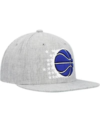 Men's Mitchell & Ness Heather Gray Orlando Magic Hardwood Classics 2.0 Snapback Hat